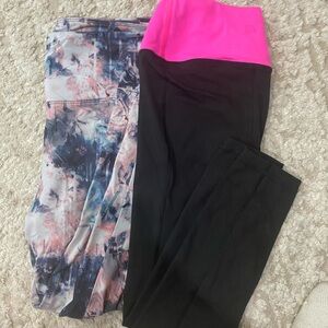 Bundle of 2 workout leggings size XS and unkn